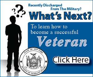 Click graphic for a link to New York State's What's Next program for veterans